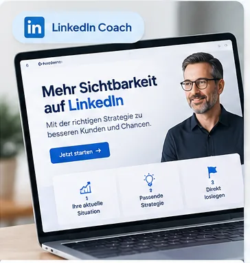 Beispiel einer Premium-Direkt-Anwendung für einen LinkedIn Coach